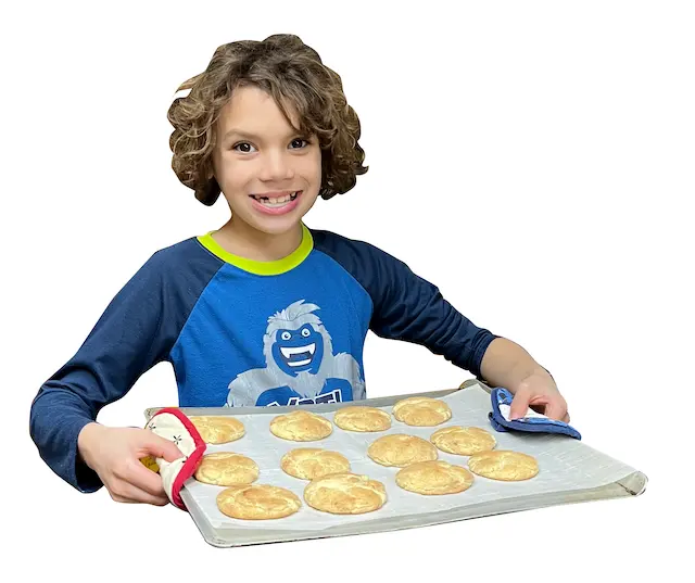 Riley with cookies